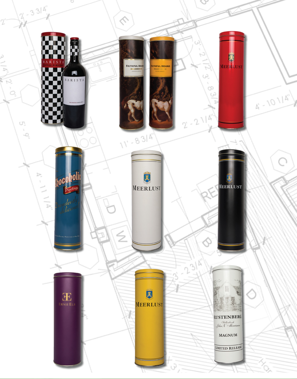 Add photo: Wine printed tins